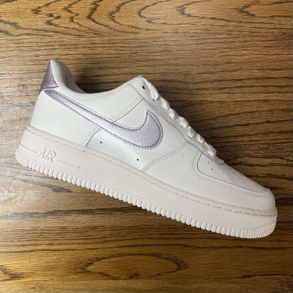 Nike Air Force 1 '07 ESS Shoes Sail Oxygen Purple Women's Athletic Sizes NEW